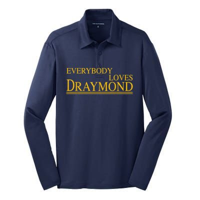 Everybody Loves Draymond Bay Area Basketball Fan Silk Touch Performance Long Sleeve Polo