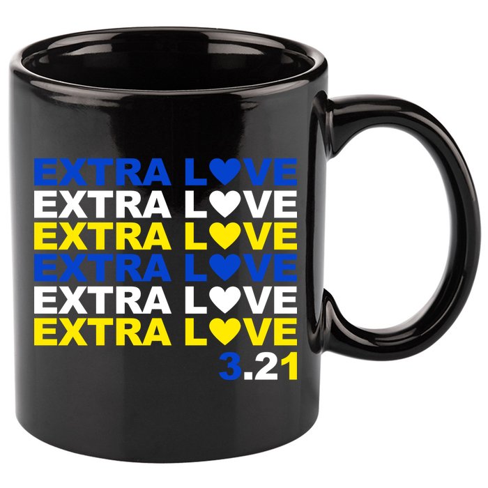 Extra Love Down Syndrome March 11oz C Handle Ceramic Mug