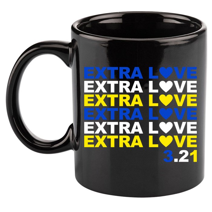 Extra Love Down Syndrome March 11oz C Handle Ceramic Mug