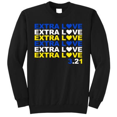 Extra Love Down Syndrome March Tall Sweatshirt