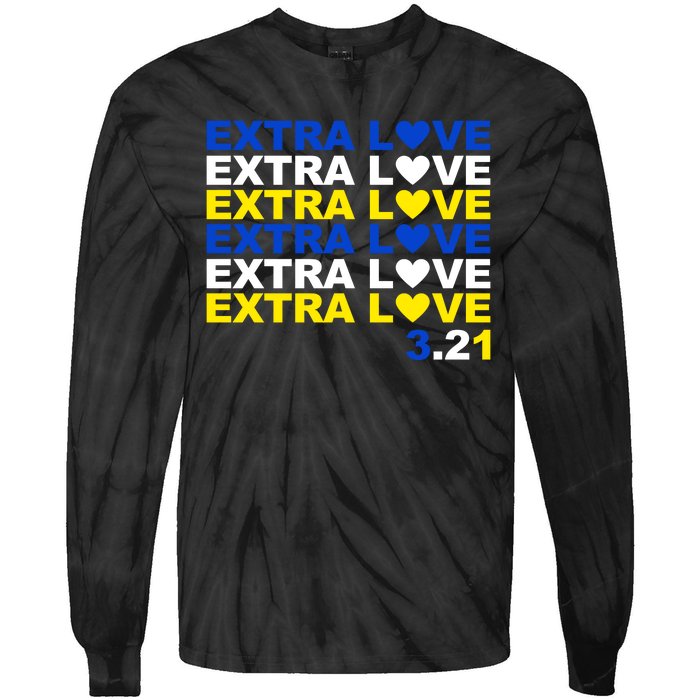 Extra Love Down Syndrome March Tie-Dye Long Sleeve Shirt