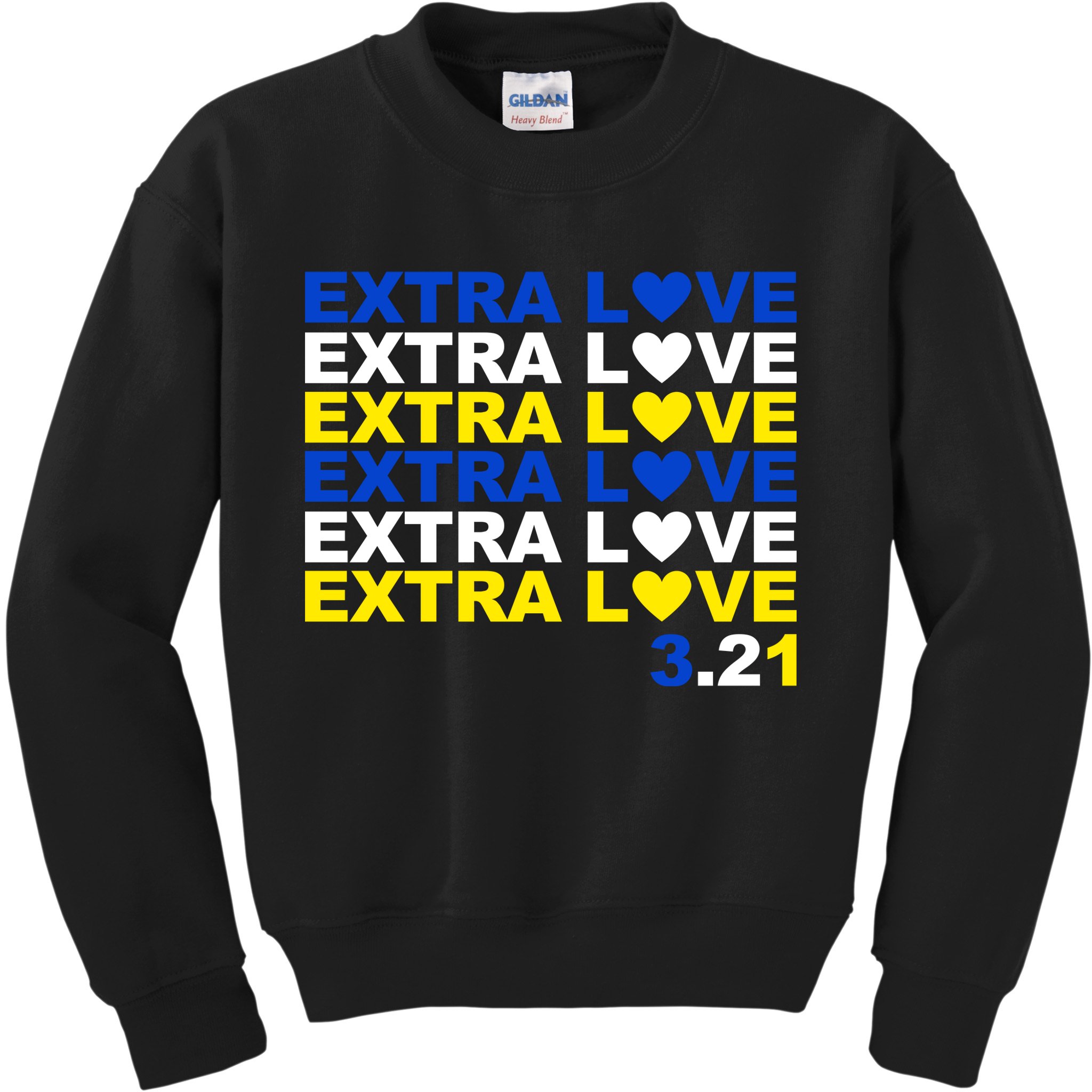 Extra Love Down Syndrome March Kids Sweatshirt