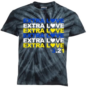 Extra Love Down Syndrome March Kids Tie-Dye T-Shirt