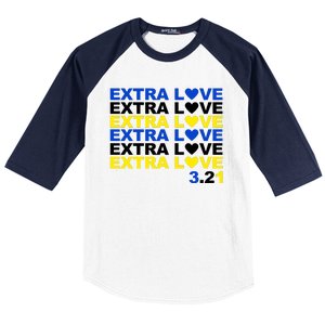 Extra Love Down Syndrome March Baseball Sleeve Shirt