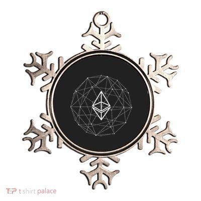Ethereums Logo Decentralized Metallic Star Ornament