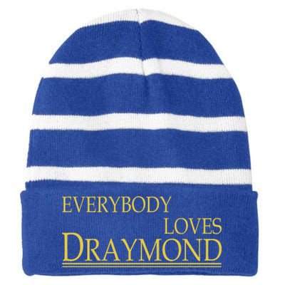 Everybody Loves Draymond Bay Area Basketball Fan Striped Beanie with Solid Band