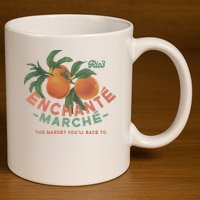 Enchante Lemon Daniel Ricciardo George Russell Wearing RIC3 Enchante Lemon 11oz C Handle Ceramic Mug