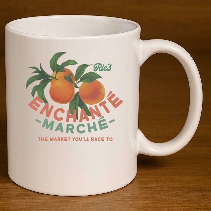 Enchante Lemon Daniel Ricciardo George Russell Wearing RIC3 Enchante Lemon 11oz C Handle Ceramic Mug