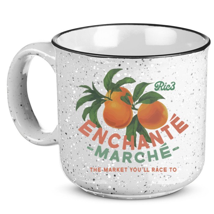 Enchante Lemon Daniel Ricciardo George Russell Wearing RIC3 Enchante Lemon 15oz Campfire Ceramic Mug