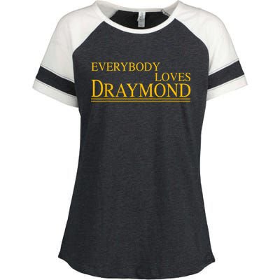 Everybody Loves Draymond Bay Area Basketball Fan Enza Ladies Jersey Colorblock Tee