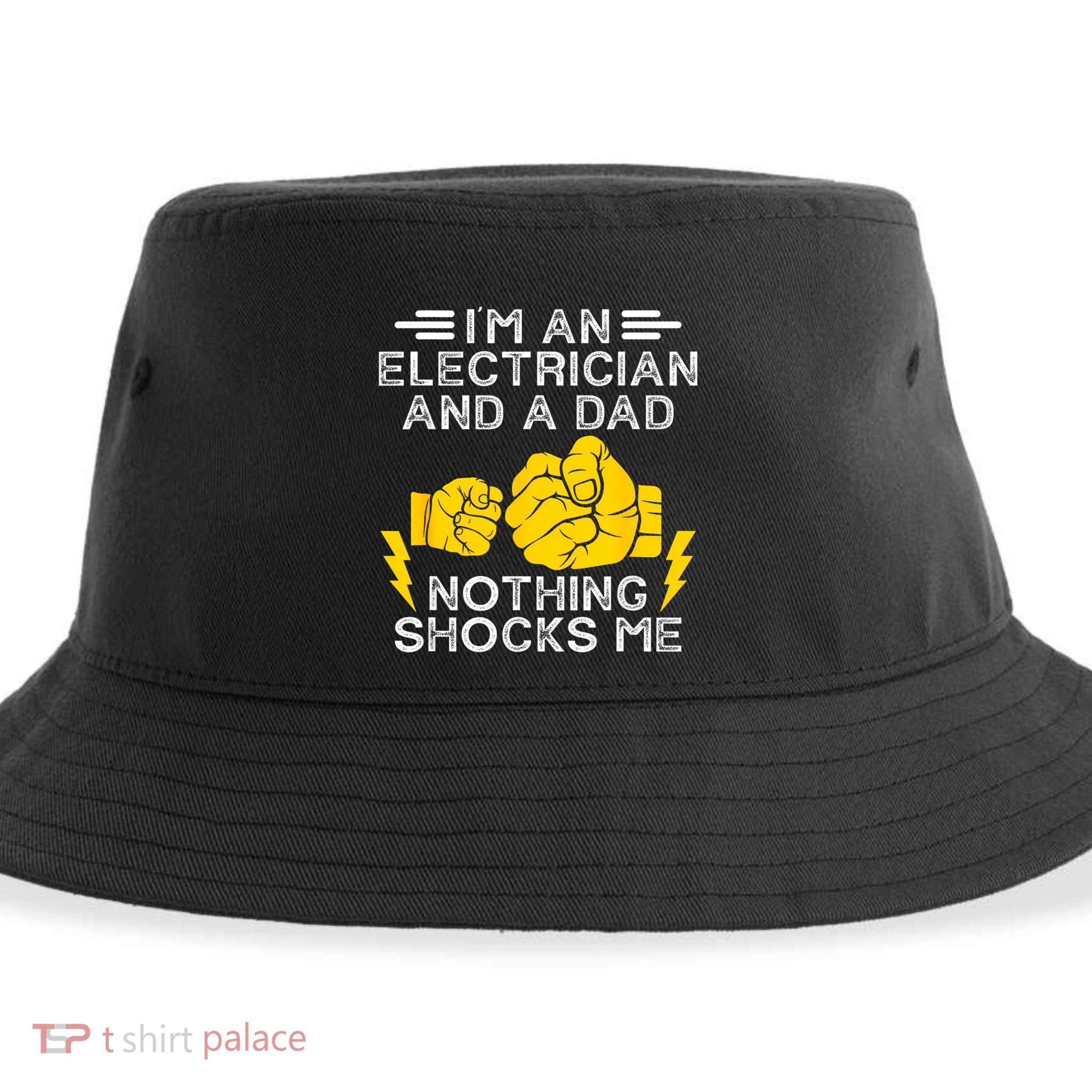 Electrician Lineman Dad Joke For Electrical Engineer Father Sustainable Bucket Hat