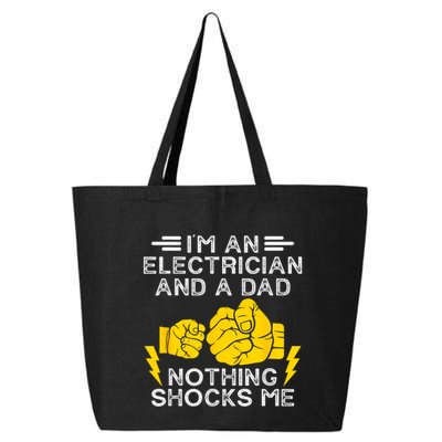 Electrician Lineman Dad Joke For Electrical Engineer Father 25L Jumbo Tote