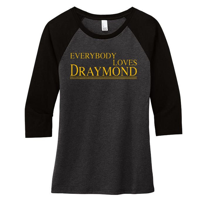 Everybody Loves Draymond Women's Tri-Blend 3/4-Sleeve Raglan Shirt