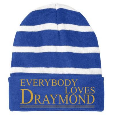 Everybody Loves Draymond Striped Beanie with Solid Band