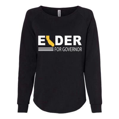 Elder For Governor California Womens California Wash Sweatshirt