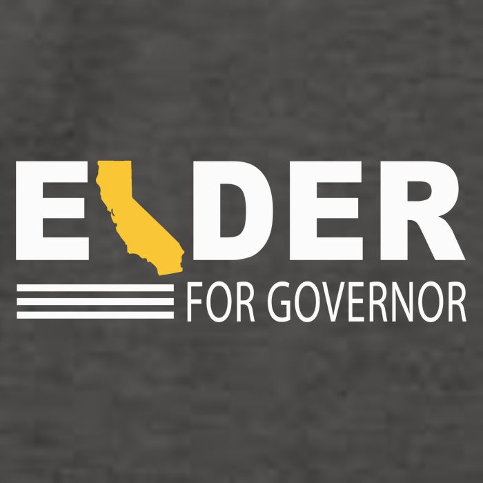 Elder For Governor California Vector Backpack