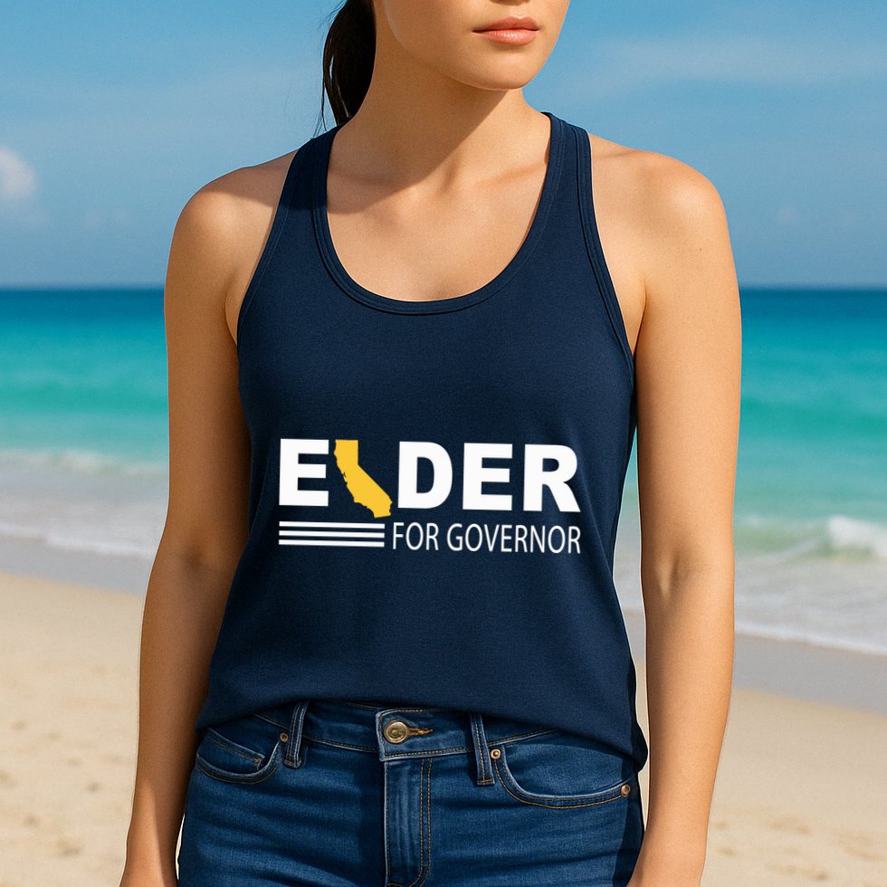 Elder For Governor California Womens Tank Top