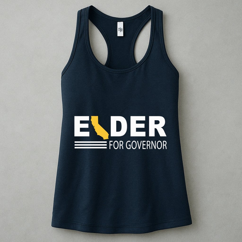 Elder For Governor California Womens Tank Top