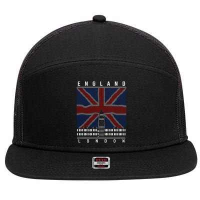 England London 7 Panel Mesh Trucker Snapback Hat