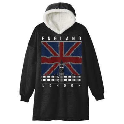 England London Hooded Wearable Blanket