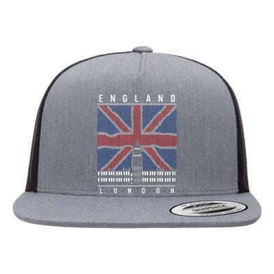 England London Flat Bill Trucker Hat