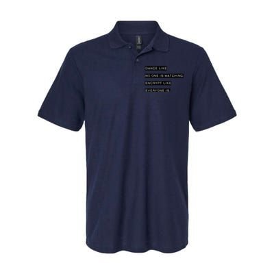 Encrypt Like Everyone Is Watching (Bw Bg) Softstyle Adult Sport Polo