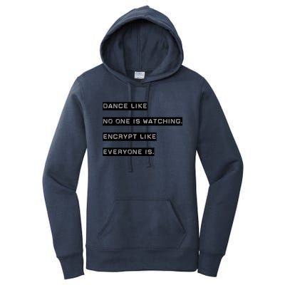 Encrypt Like Everyone Is Watching (Bw Bg) Women's Pullover Hoodie