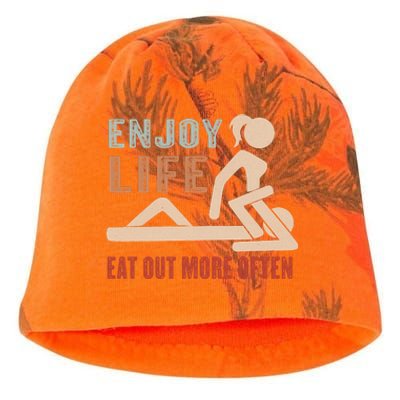 Enjoy Life Eat Out More Often Kati - Camo Knit Beanie