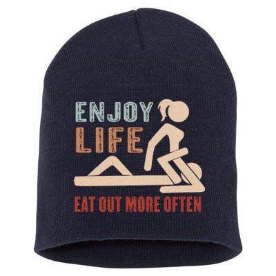 Enjoy Life Eat Out More Often Short Acrylic Beanie