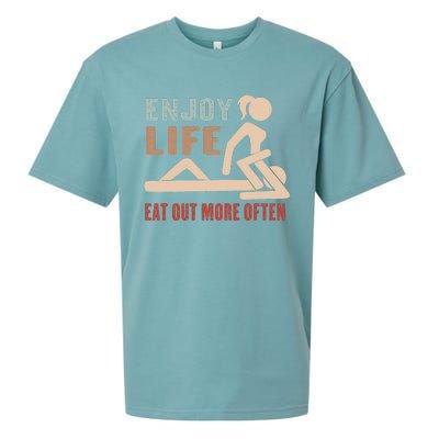 Enjoy Life Eat Out More Often Sueded Cloud Jersey T-Shirt