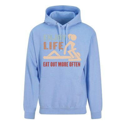 Enjoy Life Eat Out More Often Unisex Surf Hoodie