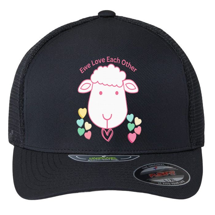 Ewe Love Each Other Flexfit Unipanel Trucker Cap