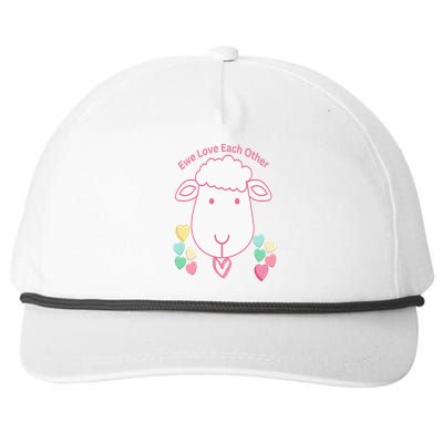 Ewe Love Each Other Snapback Five-Panel Rope Hat