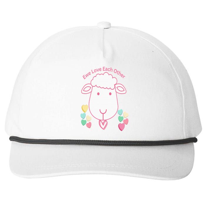 Ewe Love Each Other Snapback Five-Panel Rope Hat