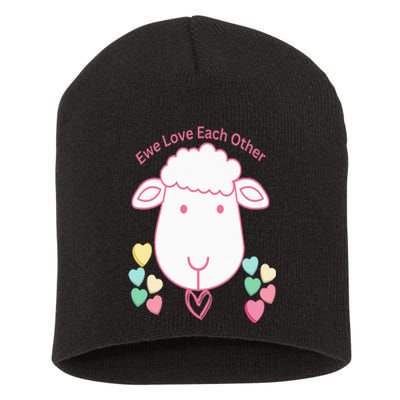 Ewe Love Each Other Short Acrylic Beanie