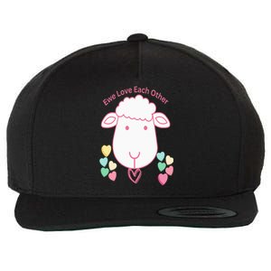 Ewe Love Each Other Wool Snapback Cap