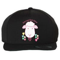 Ewe Love Each Other Wool Snapback Cap