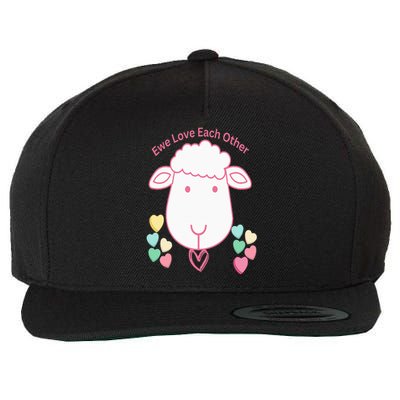 Ewe Love Each Other Wool Snapback Cap