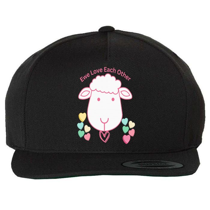 Ewe Love Each Other Wool Snapback Cap