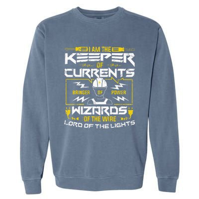 Electrician Lineman Electrical Technician Garment-Dyed Sweatshirt