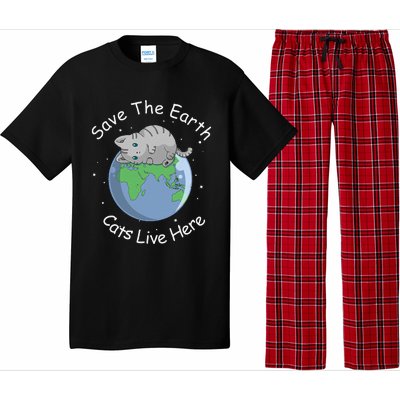 Earth Lovers Earth Day Earth Day Cat Earth Day Pajama Set