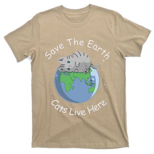 Earth Lovers Earth Day Earth Day Cat Earth Day T-Shirt