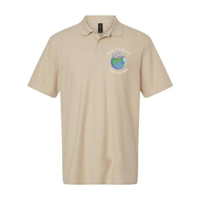 Earth Lovers Earth Day Earth Day Cat Earth Day Softstyle Adult Sport Polo