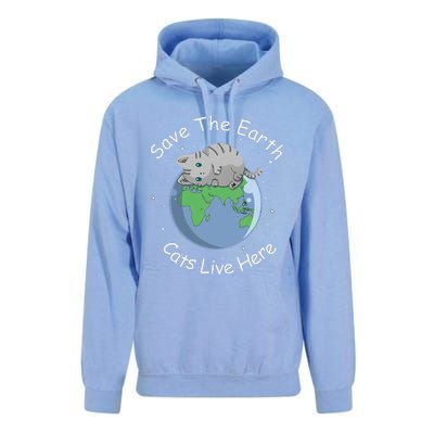 Earth Lovers Earth Day Earth Day Cat Earth Day Unisex Surf Hoodie