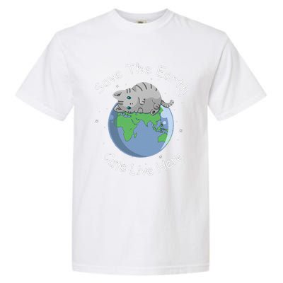 Earth Lovers Earth Day Earth Day Cat Earth Day Garment-Dyed Heavyweight T-Shirt