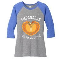 Empada Lover Empanadas Are My Valentine Colombia Venezuela Gift Women's Tri-Blend 3/4-Sleeve Raglan Shirt