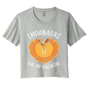 Empada Lover Empanadas Are My Valentine Colombia Venezuela Gift Women's Crop Top Tee