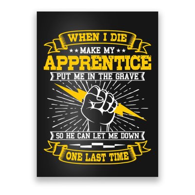 Electrician Lineman Electricity Wiring Electrical Engineer Poster