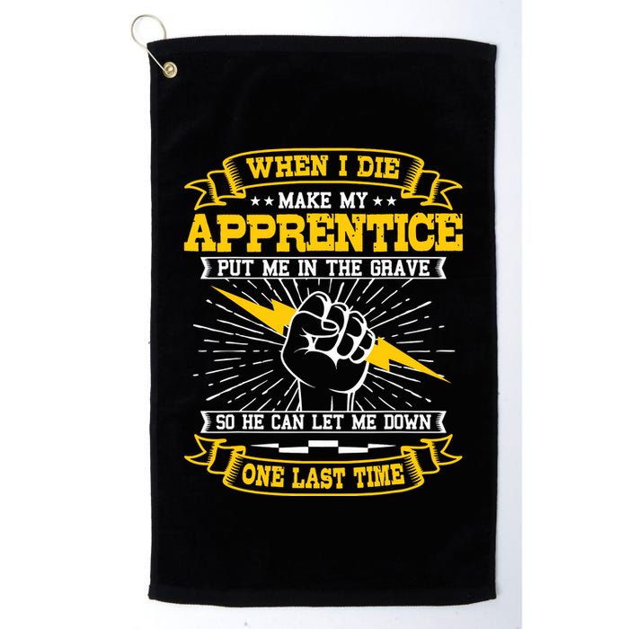 Electrician Lineman Electricity Wiring Electrical Engineer Golf Towel