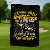 Electrician Lineman Electricity Wiring Electrical Engineer Golf Towel
